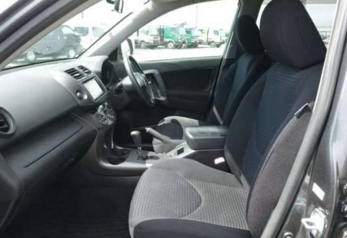 Dark gray interior