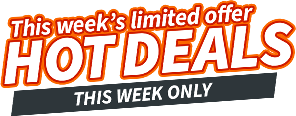 HOT DEALS - UP TO 90% OFF - THIS WEEK ONLY