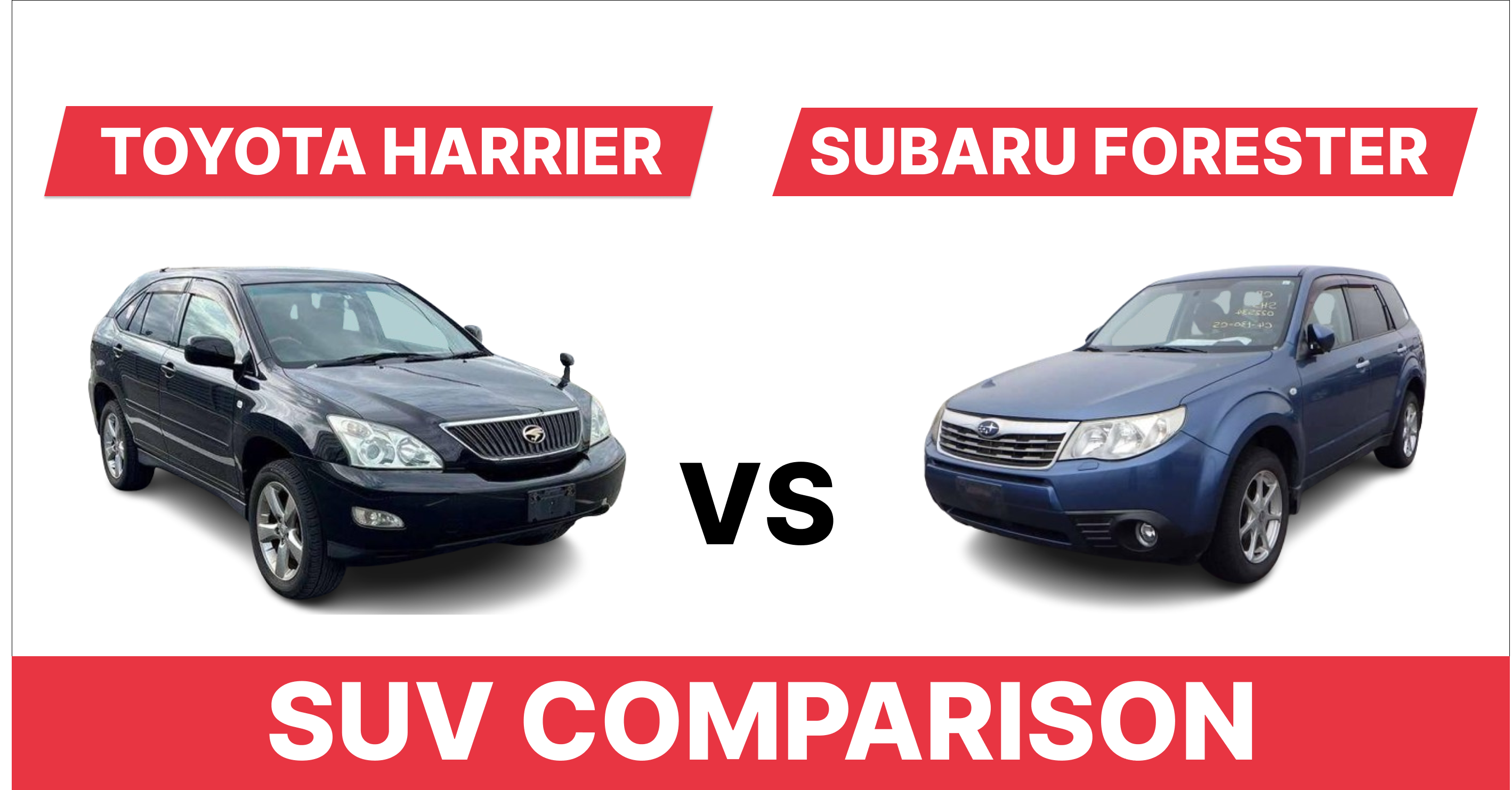 You are currently viewing Toyota Harrier vs Subaru Forester: SUV Comparison