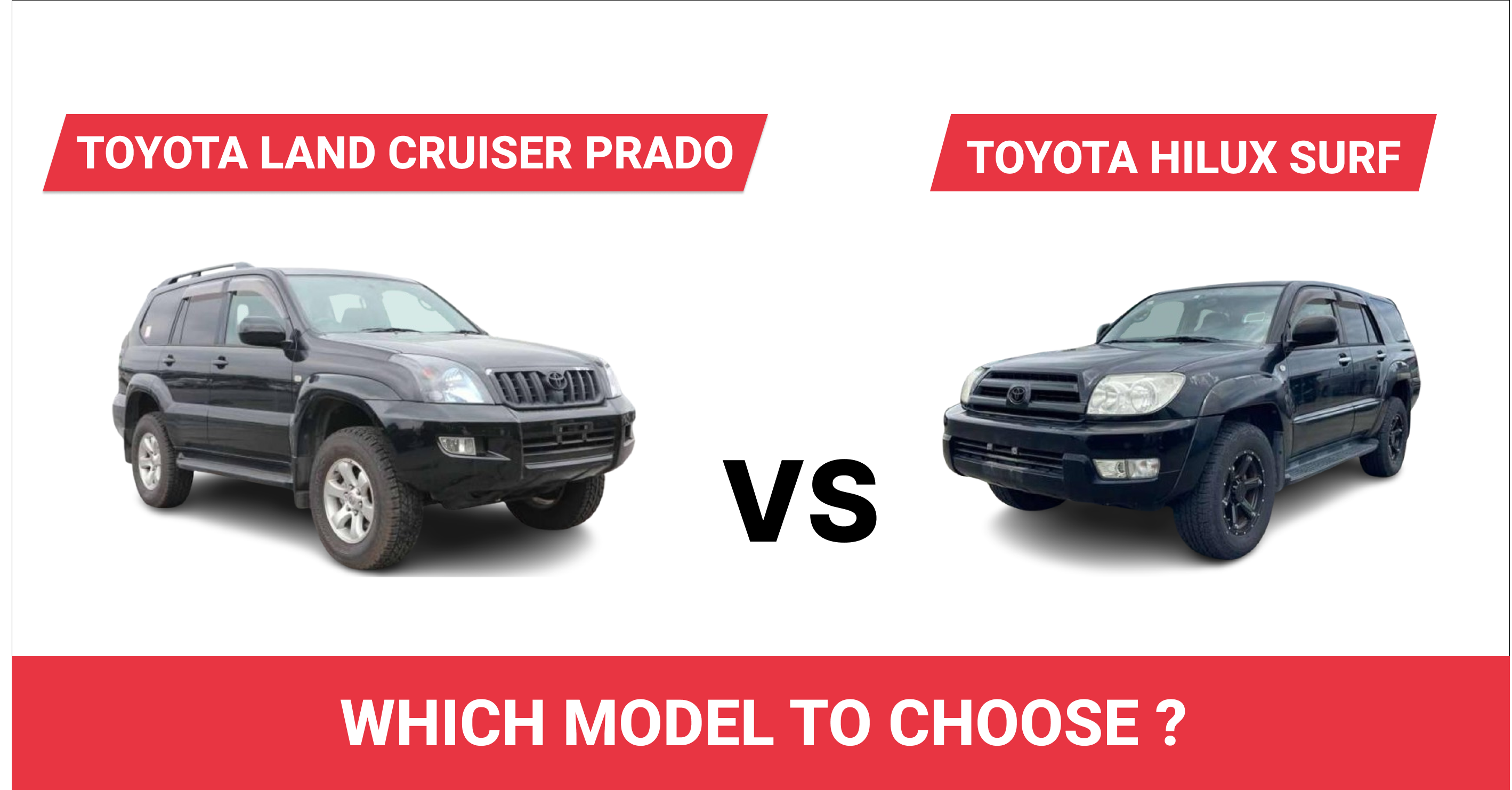 You are currently viewing Toyota Land Cruiser Prado vs Toyota Hilux Surf: What are the Differences?