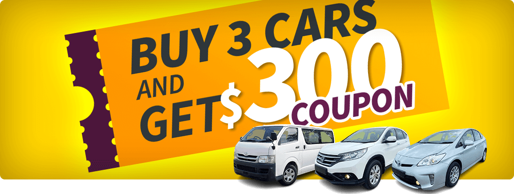 Buy 3 Cars and Get $300 Coupon Campaign