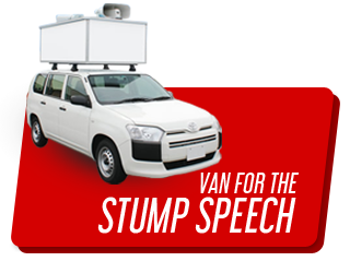 Van for the Stump Speech